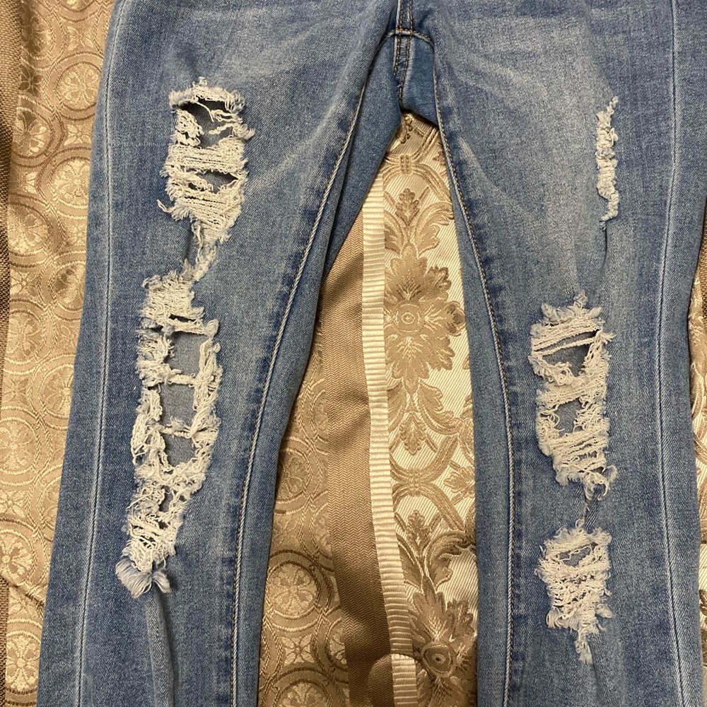 Blue Ripped Jeans - Picture 2 of 3
